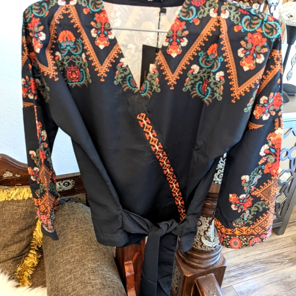 Beautiful ethnic crop top